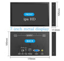 7 Inch IPS Portable Monitor HDMI VGA