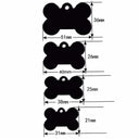 Wholesale 100Pcs Aluminium Bone Dog Tag Custom ID Tags