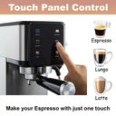 Espresso Machine With Dual Boiler, LCD Touch Control & Milk Frother