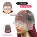 Burgundy 13x6 HD Lace Frontal Wig 99J Deep Wave Hair