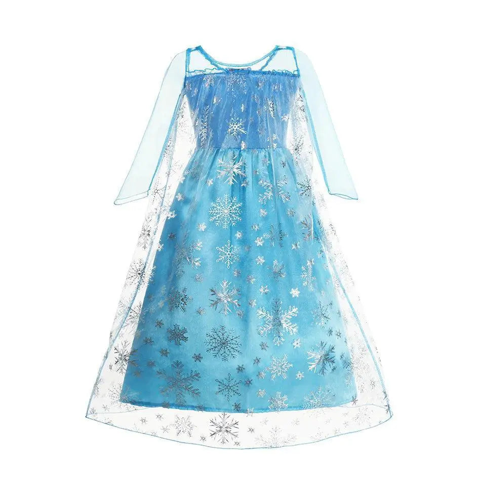 Snow Queen Elsa Princess Dress Enchanting Frozen Costume