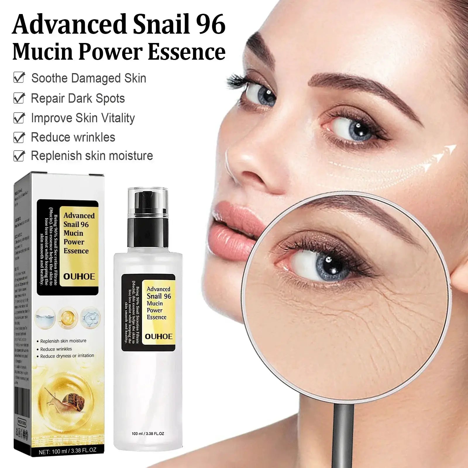 Snail Anti Aging Serum For Firming And Tightening 100ml Essence