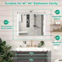 LED Bathroom Mirror Cabinet With Light