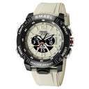 SMAEL LED Sports Watch Dual Time Display Water Resistant