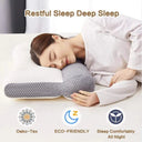Super Ergonomic Orthopedic Pillow for Neck Pain Relief