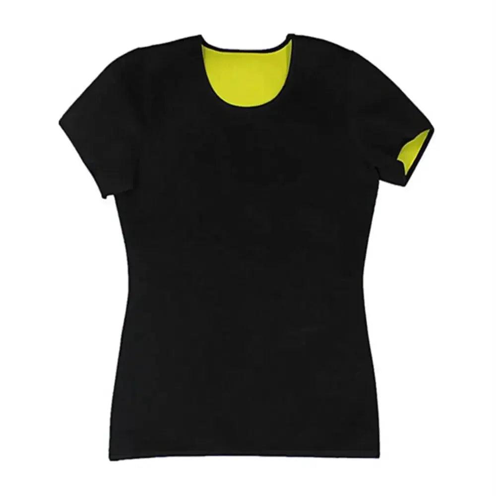 Men Sauna Sweat Suit T Shirt Body Shaper Reducing Girdles