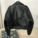 Zipper Belted Leather Jacket