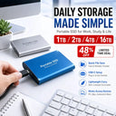 Portable External SSD - Fast Secure Data Backup