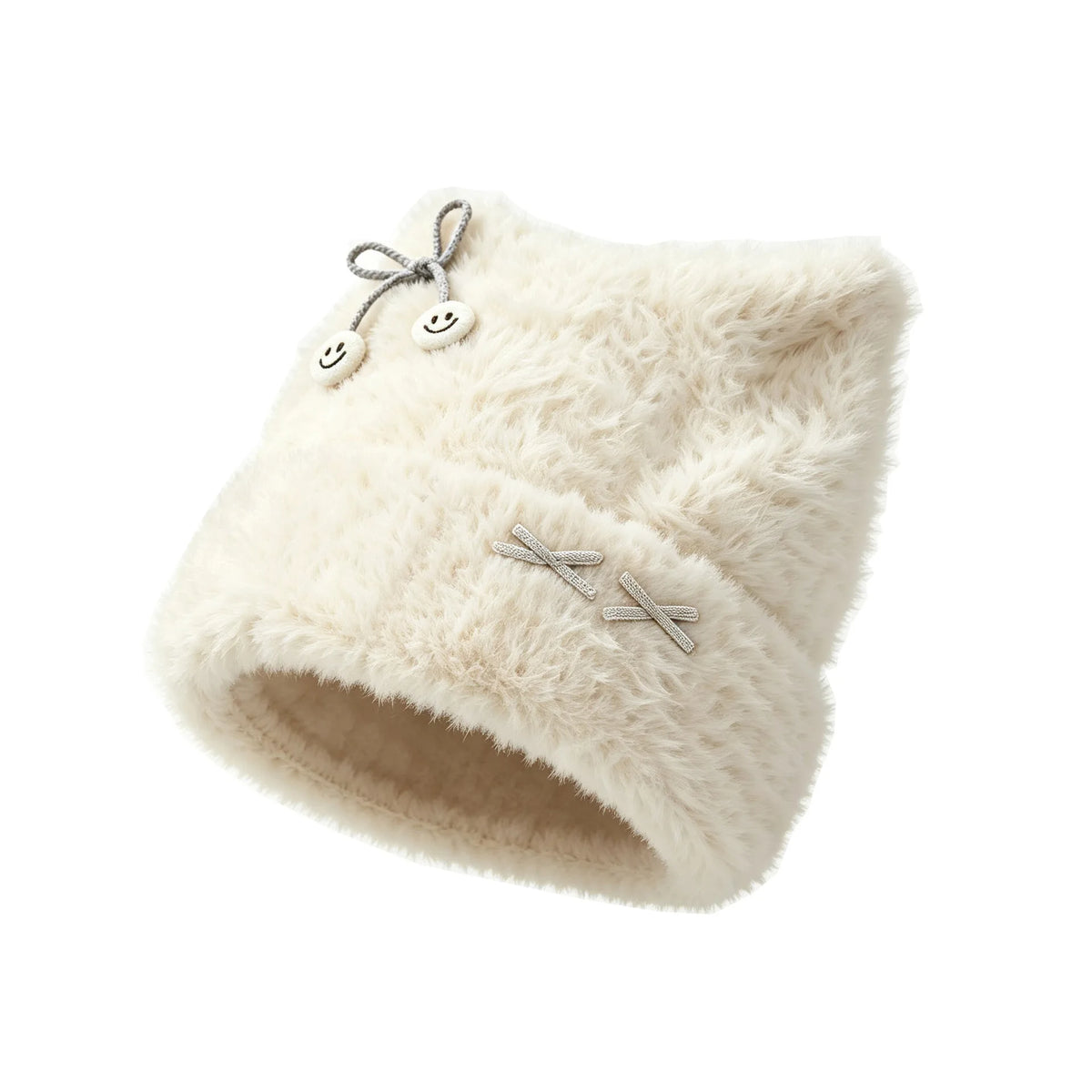 Furry Thermal Knit Winter Hat