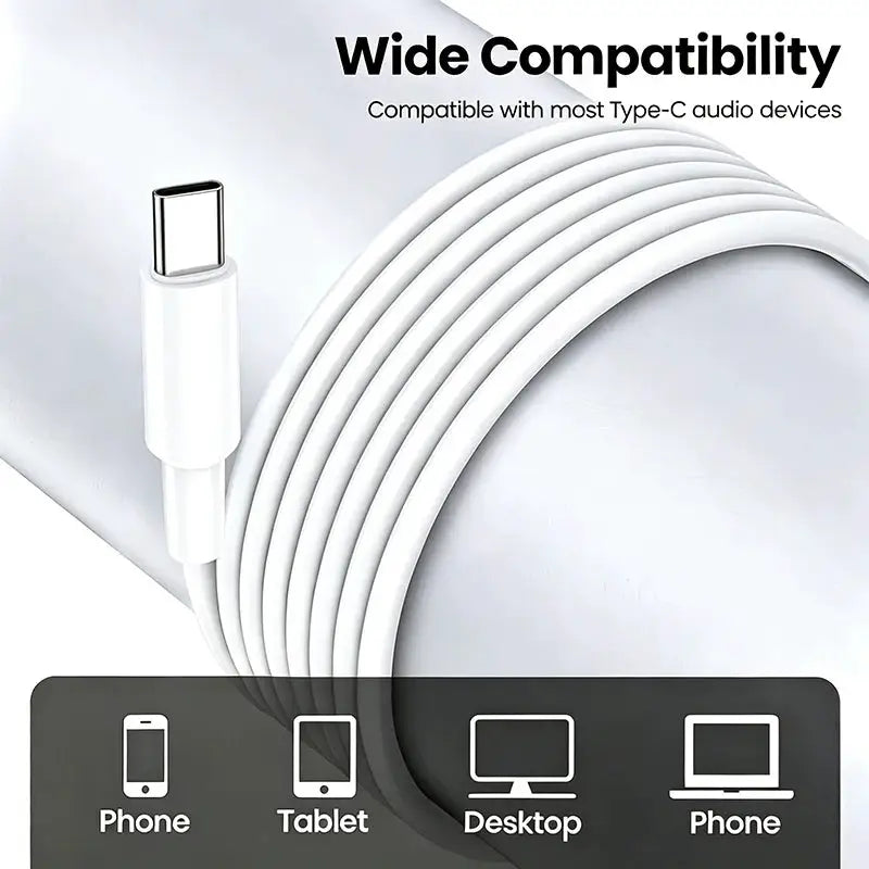 XK-High Definition Wired Earphone Type C In-Ear Control Portable Sport WiredHeadset With Mic Wired Headphones For Mobile Phones