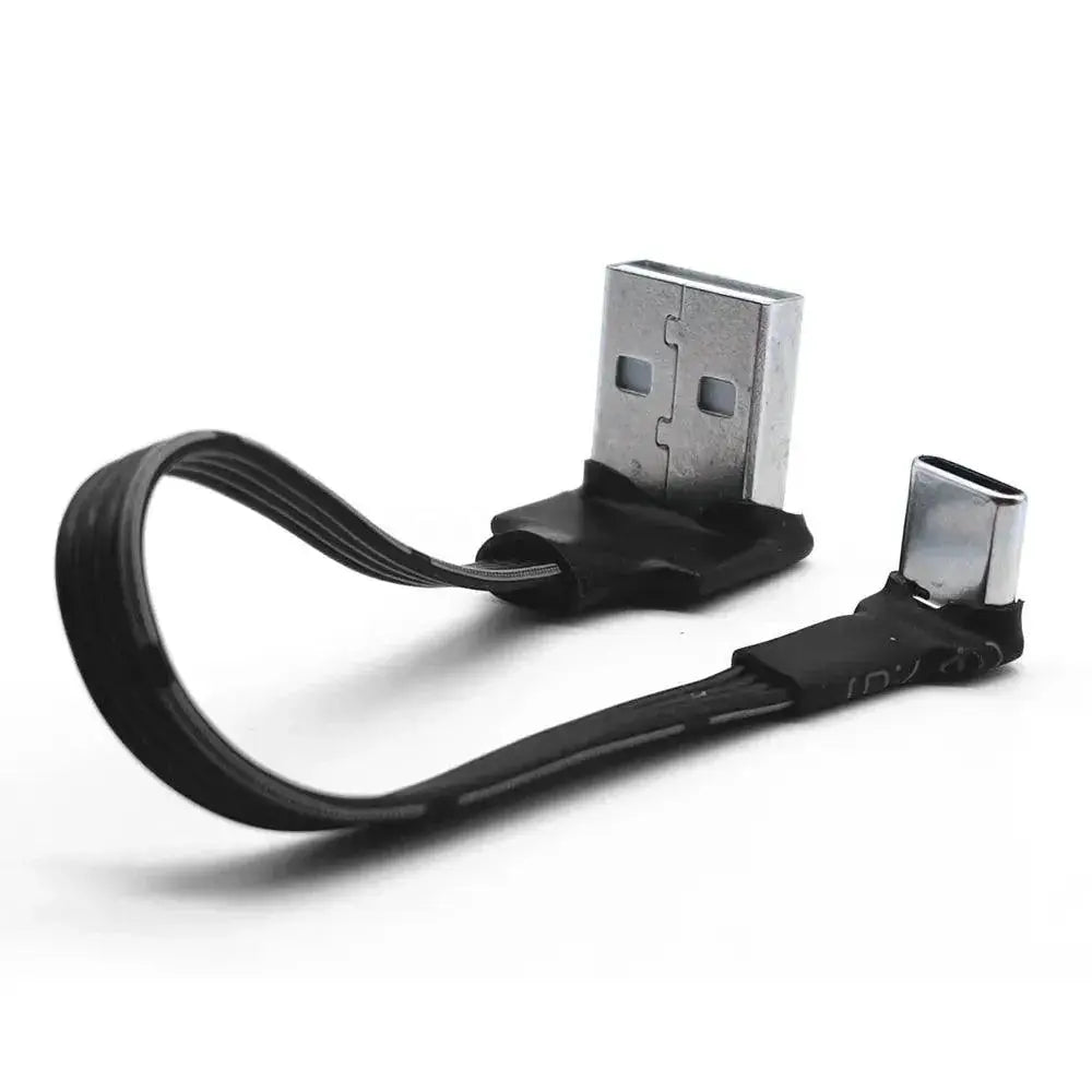 90 Degree Angled USB C Data Cable Fast Charging Connectivity
