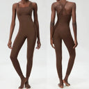 Plus Size Yoga Jumpsuit - Super Stretch Back