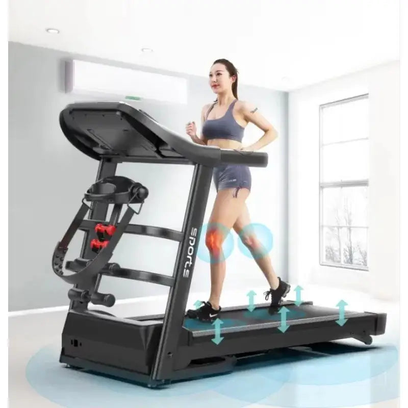 Smart Electric Folding Treadmill Easy Fitness Flat Walking Pad Treadmill Motorized Multi Running Machine with Massage