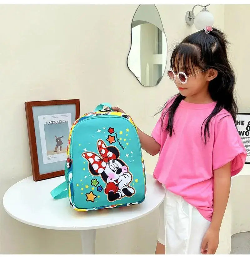 Disney Mickey And Minnie Kids Backpack Multifunctional Bag