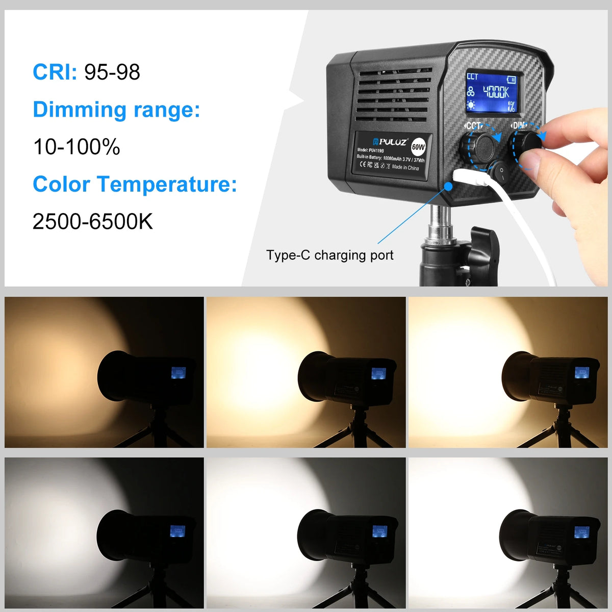 Puluz Cob Led Video Light