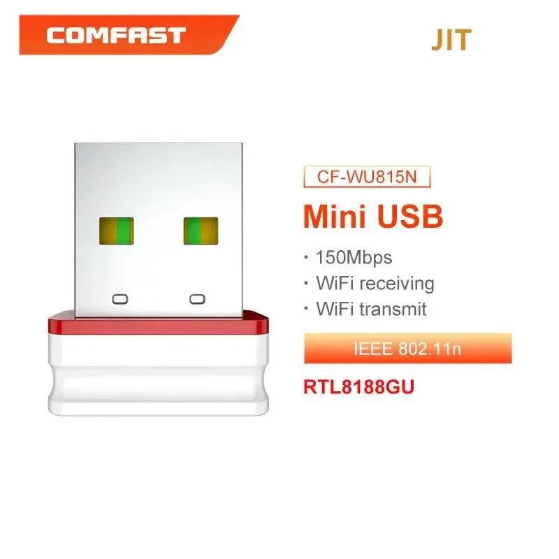 Mini USB WiFi Adapter With Antenna For Fast Internet Access