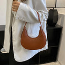 Underarm Tote Bags for Women Luxury Half Moon Hobo Bag