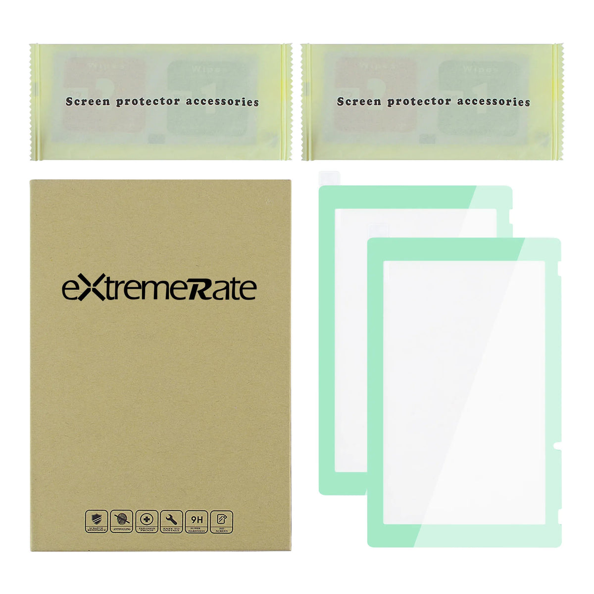eXtremeRate 2 Pack Border Transparent