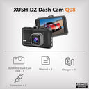 Xushidz Dash Cam - 1080P Night Vision Loop