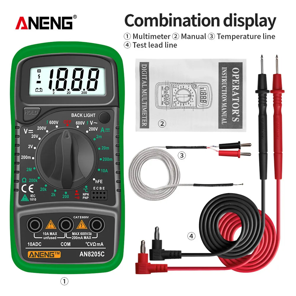 Aneng Portable Digital Multimeter Ac/Dc