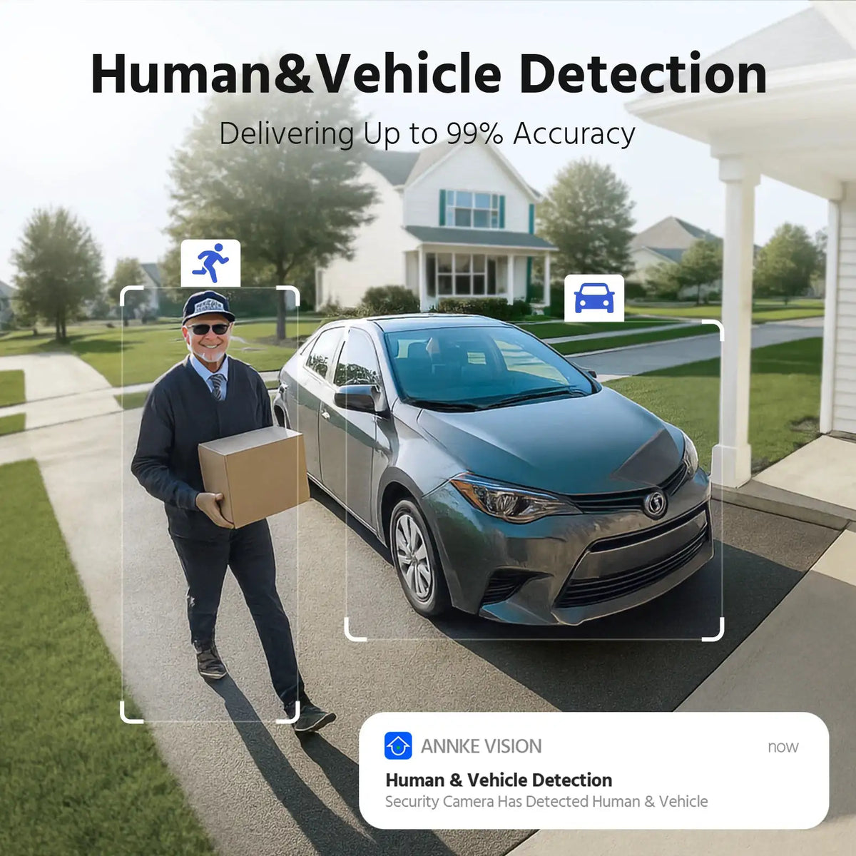ANNKE 4K PoE Security Camera System with 16PCS Dual Lens IP Camera, 180° Wide Angle, H.265+ 16CH NVR 8MP Wired Surveillance IP Cameras Outdoor, Smart AI Human/Vehicle Detection, 2-Way Audio