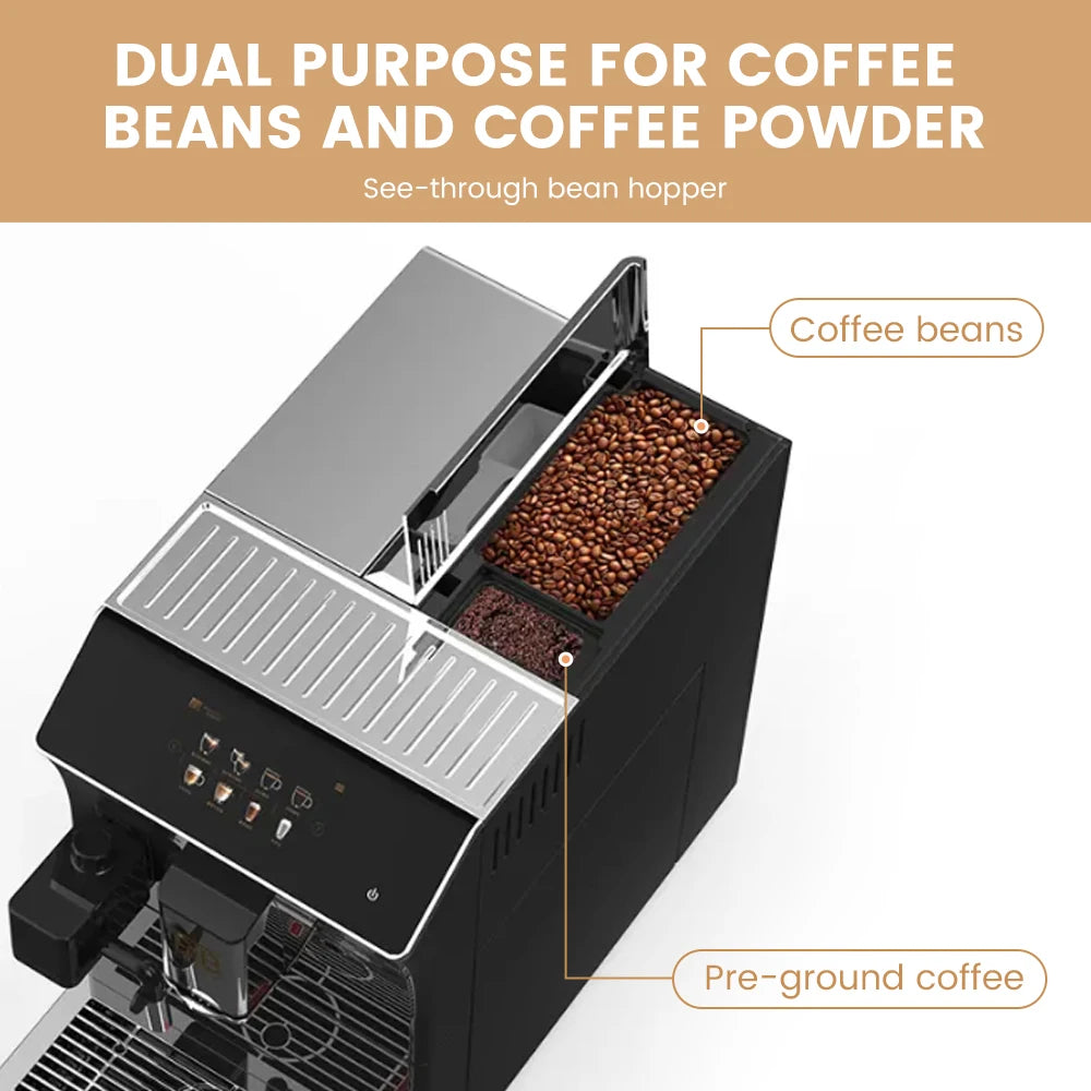Mcilpoog Fully Automatic Coffee Machine - Bean to Cup, Flavors, — product view 5