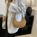 Underarm Tote Bags for Women Luxury Half Moon Hobo Bag