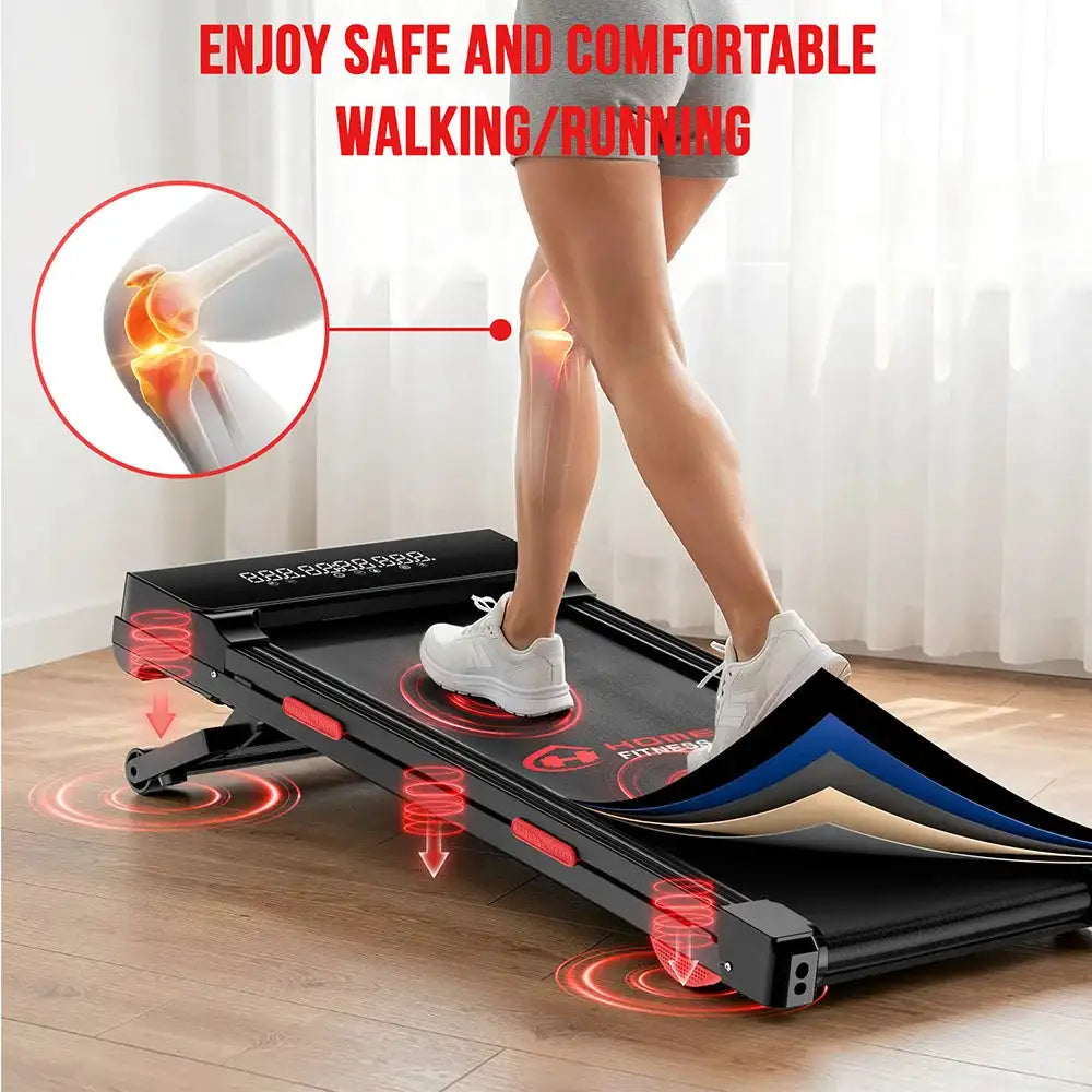 Walking Pad Treadmill 15% Auto Incline with Remote Control LED Screen Under Desk Treadmill, Compact Treadmills for Home Hiking