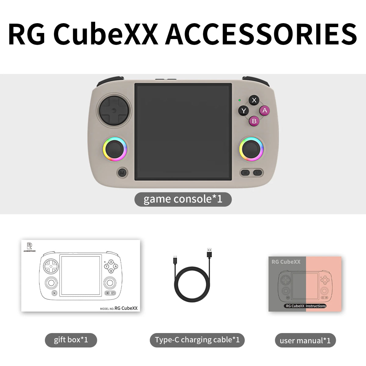ANBERNIC RG CUBEXX Handheld Game Console Screen Linux System — product view 9