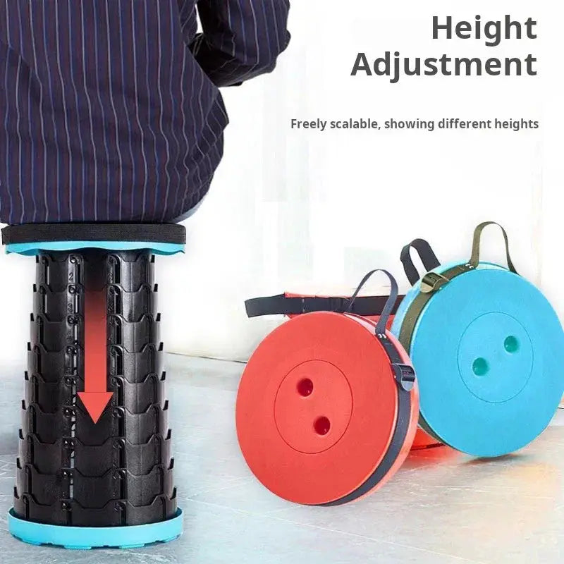 Outdoor Folding Stool Portable Chair Retractable Adjustable - OurLum.com