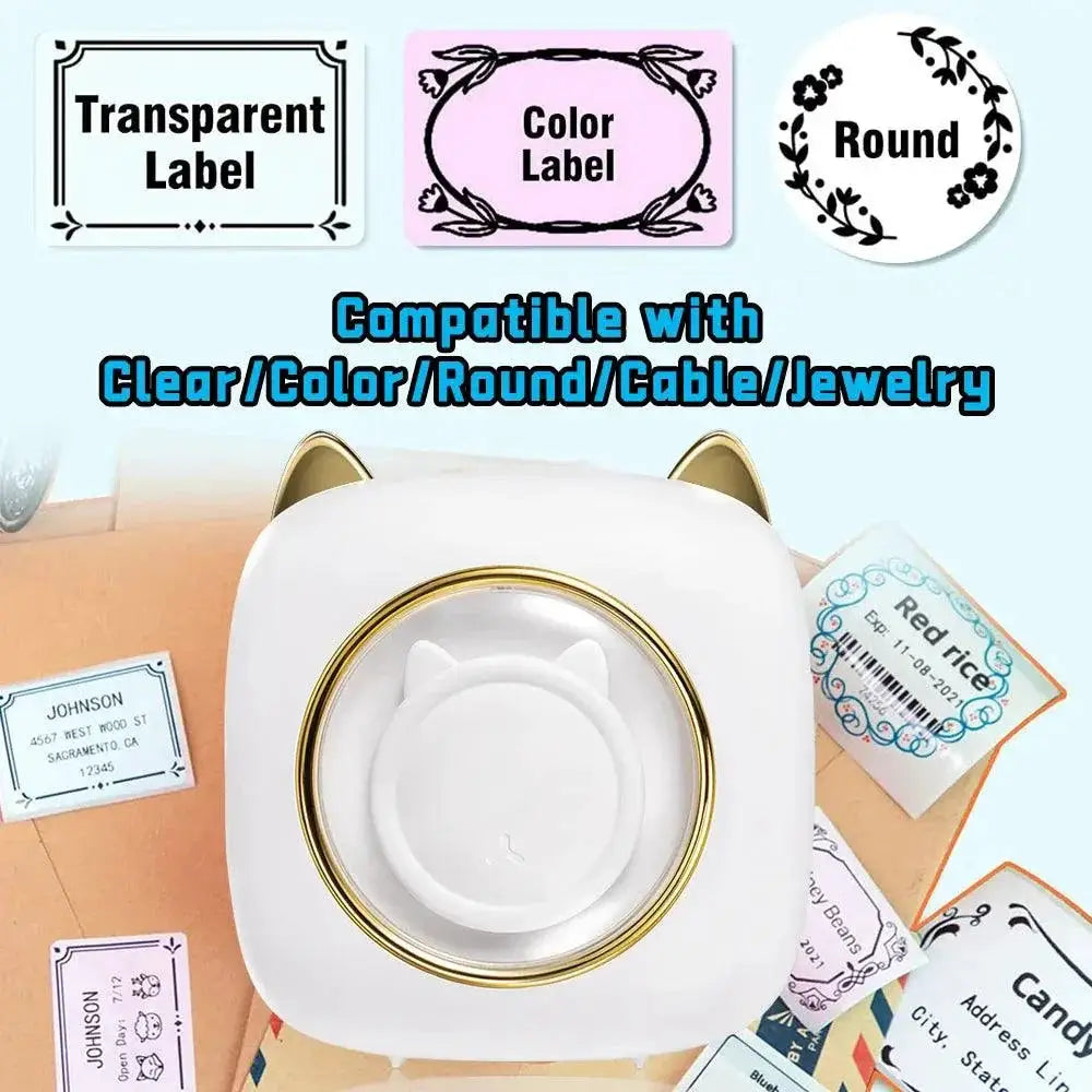 Mini Pocket Printer Portable Thermal Sticker Bluetooth