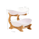 Two Tier Plastic Fruit Serving Tray