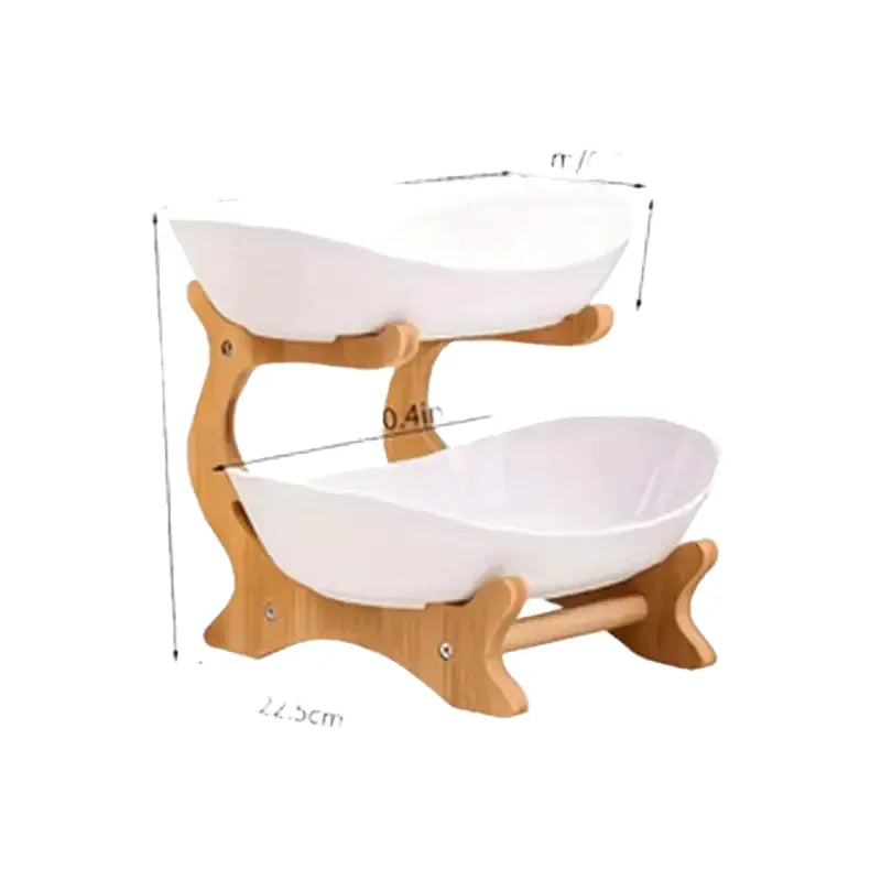 Two Tier Plastic Fruit Serving Tray — product image 1
