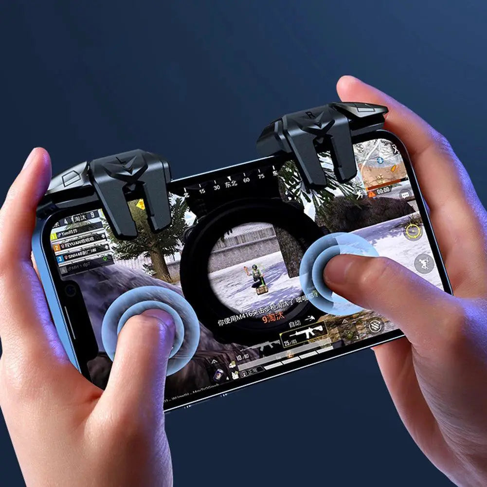 Six Finger Mobile Game Trigger Joystick For PUBG Controller