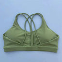Breathable Nylon Spandex Sport Bra With Chest Pad