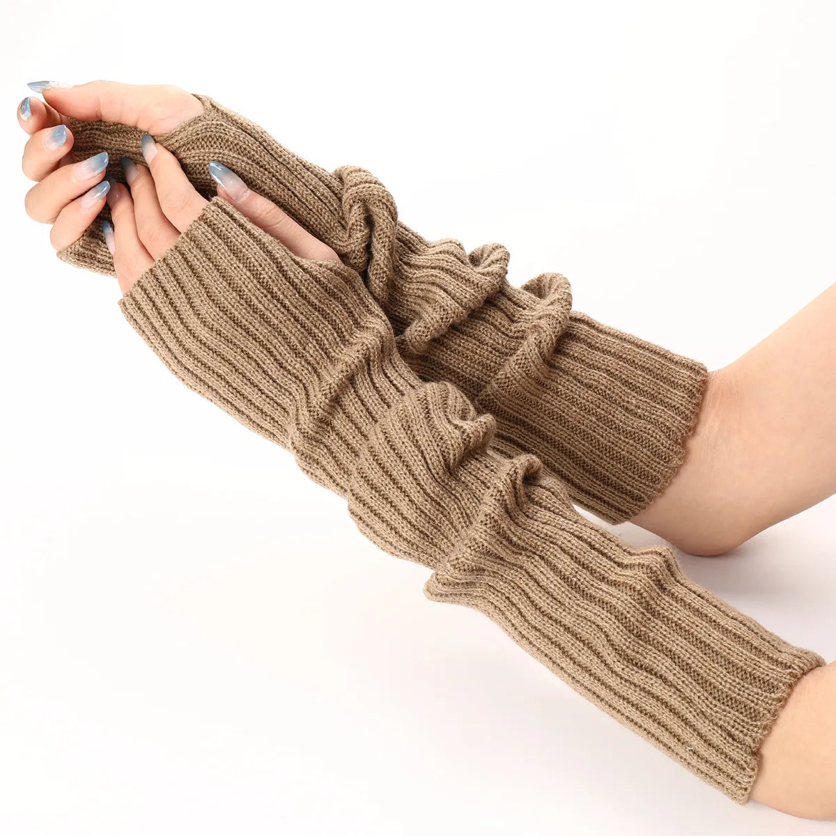 Y2K Cutout Winter Knit Gloves
