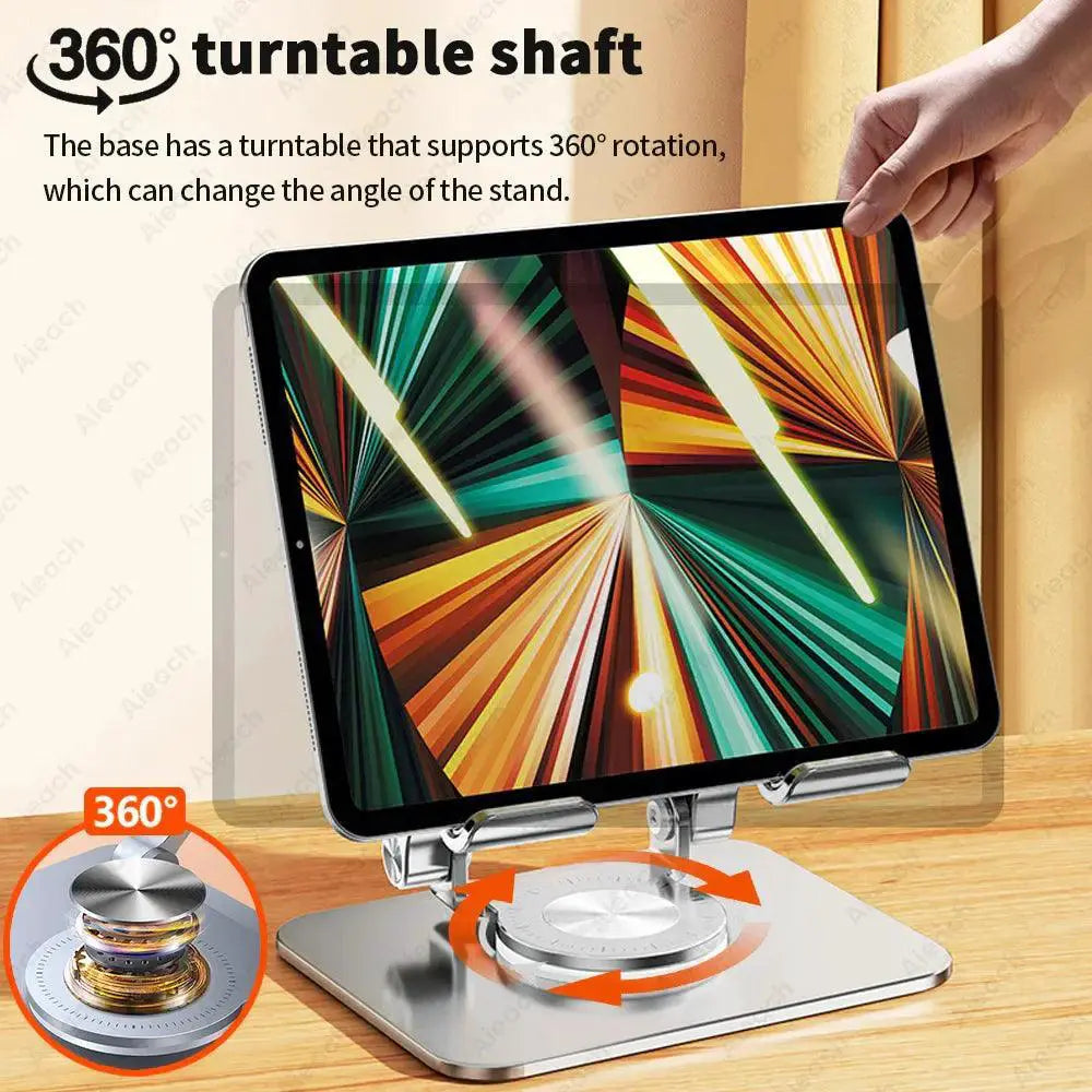 Swivel Tablet Stand With Rotating Base For iPad And Tablets