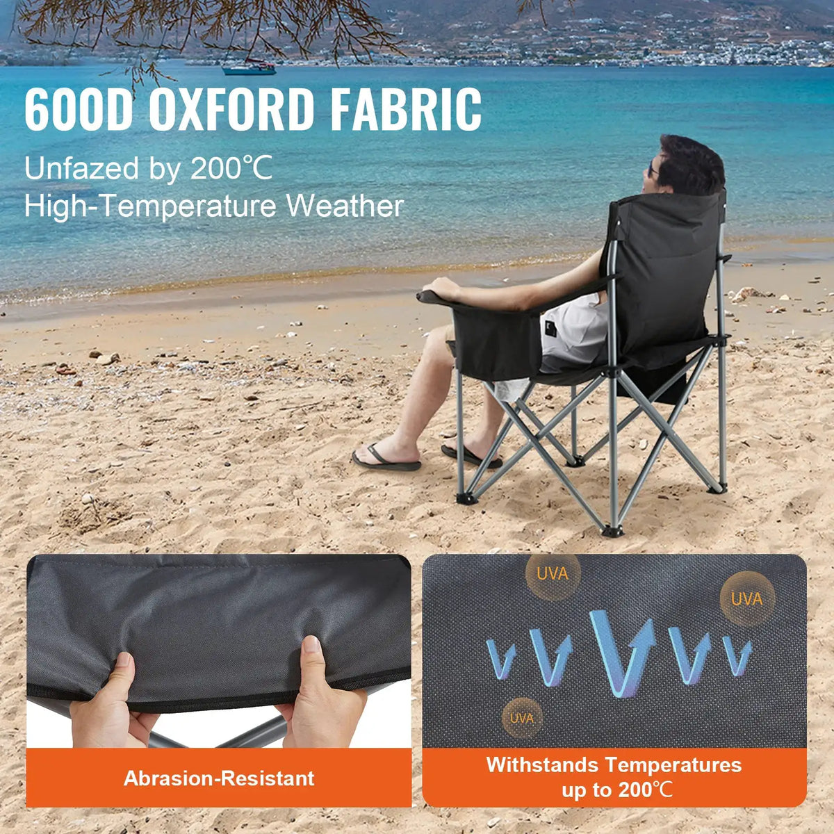 Heavy Duty Portable Folding Chair — product view 6