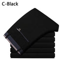Men's Summer Fashion Business Casual Long Pants Suit Pants Male Elastic Straight Formal Trousers Plus Big Size 28-40