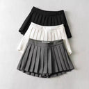 Vintage Pleated Mini Skirts Stylish Korean Tennis Fashionista