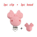 Kovict Silicone Beads Pacifier Clips Cartoon Animals Set