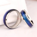 Steel Mood Ring - Changing Colors Fashion Jewelry