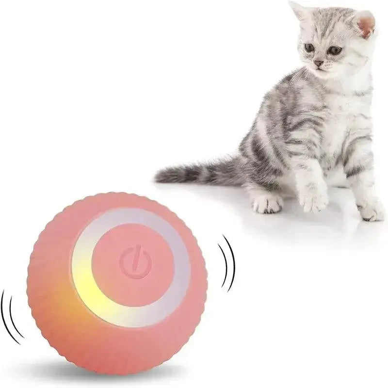 Electric Smart Cat Toy Interactive Rolling Kitten Ball Fun