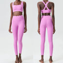 Women Two Piece Gym Set Breathable Quick Dry