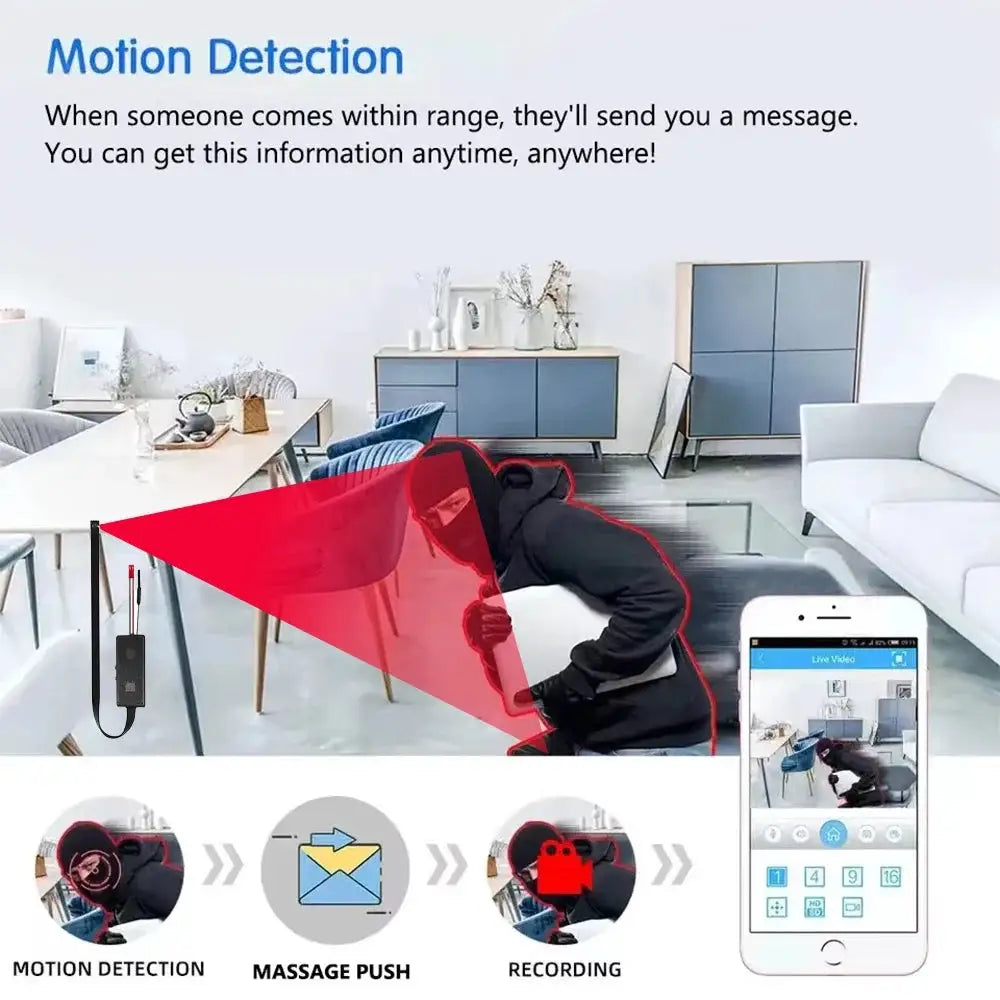 Improved HD4K Mini WiFi Camera, Supports Motion Detection, Remote Viewing, Upgraded Resolution, Home DIY Wireless Camera