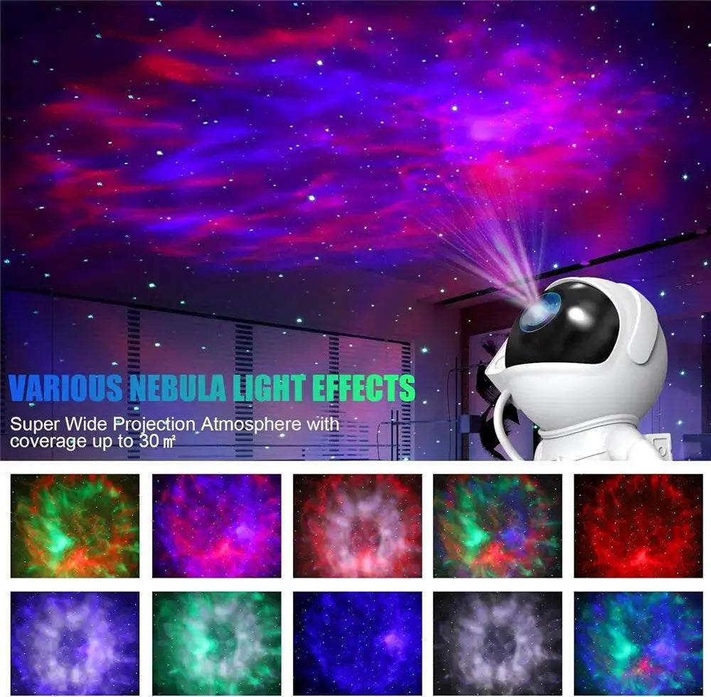 Astronaut Galaxy Night Light Projector For Kids Room Lamp