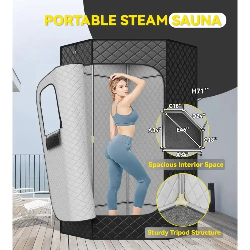 Portable Home Sauna Box Personal Steam Tent For Relaxation - OurLum.com