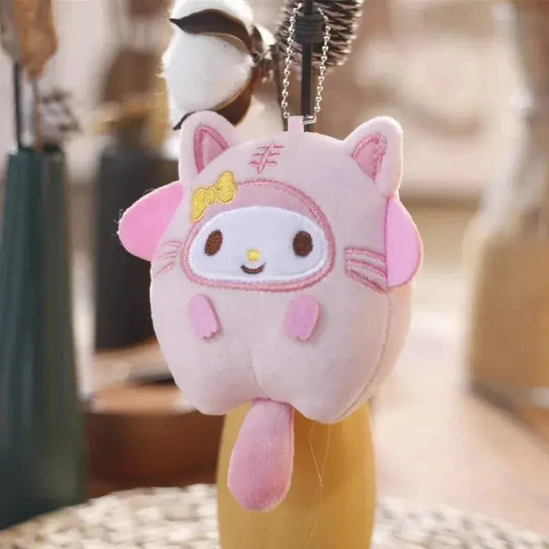 Sanrio Hello Kitty Kuromi My Melody Keychain Plush Figure