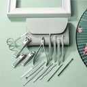 Stainless Nail Clippers Set - Compact Travel Case