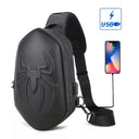 Running Chest Bag for Men USB Charging Sling Pack Unisex